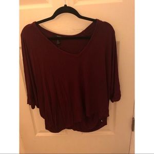 Forever 21 - Burgundy Knit Top